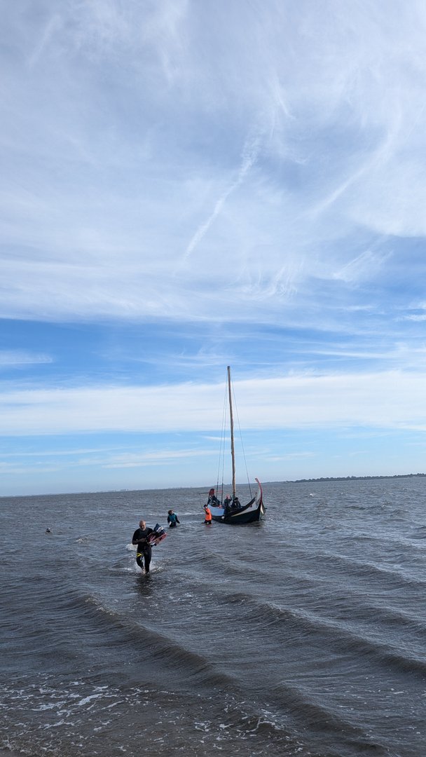 Espacio abierto para montar con un pequeño chute en Murtosa con viento más suave