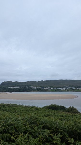 A wide view of the tidal sandbanks and water at Mulranny. — Mullranny Pier (Mulranny Coast), Mulranny, Westport-Belmullet Municipal District, Ireland