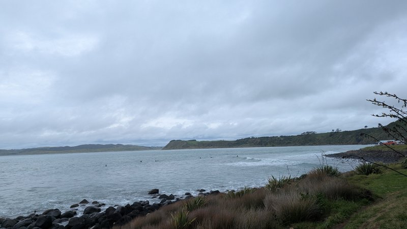 Manu Bay (Raglan), Raglan, Waikato, New Zealand — spot de wing foil, surf (photo 2 sur 3)