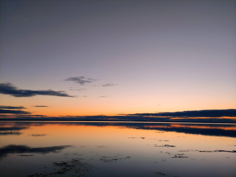 A calm sunset over the water at Jastarnia. — Jastarnia (Hel), Jastarnia, Pomeranian Voivodeship, Poland